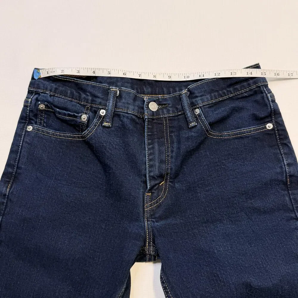 Levis 511 Jeans Mens 32x34 Blue Denim Slim Tapered Fit Dark Wash